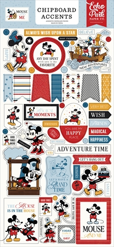 Echo Park Chipboard Accents - Mouse and Me