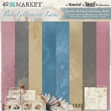 49 and Market Collection Pack 12x12" - Faded Memory Lane SOLIDS