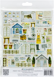 49 and Market Die Cut Elements - From the Garden