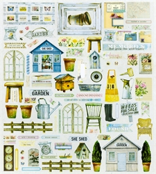 49 and Market Die Cut Elements - From the Garden