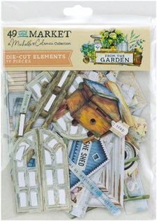 49 and Market Die Cut Elements - From the Garden