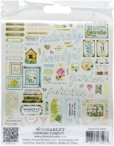 49 and Market Chipboard Elements - From the Garden