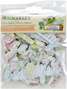 49 and Market Chipboard Elements - From the Garden