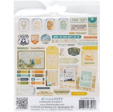 49 and Market Chipboard Set - Travel Diaries