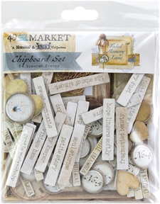 49 and Market Chipboard Set - Faded Memory Lane