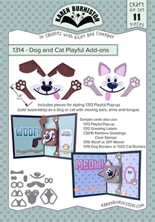 Karen Burniston Die - Dog & Cat Add-On (for Playful Pop-Up)