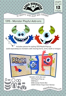 Karen Burniston Die - Monster Add-On (for Playful Pop-Up)