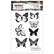 Lisa Horton Crafts Clear Stamp - Muse & Maker / Splintered Wings