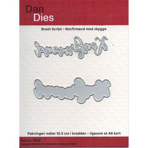 Dan Dies - Brush Script / Konfirmand (inkl. skygge)