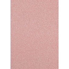 Florence Glitter Paper / Cardstock - Rose (A4)