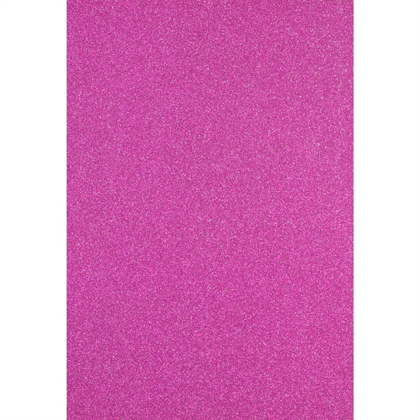 Florence Glitter Paper / Cardstock - Pink (A4)