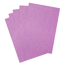 Florence Glitter Paper / Cardstock - Lavendel (A4)