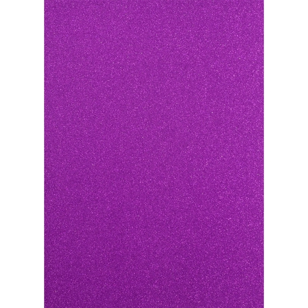 Florence Glitter Paper / Cardstock - Purple (A4)