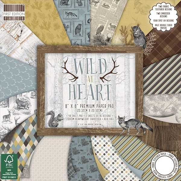 First Edition Paper Pad 12x12" - Wild at Heart