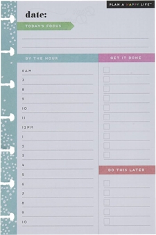 Happy Planner MINI Planner Fill Paper - Daily Fill Paper (lille)