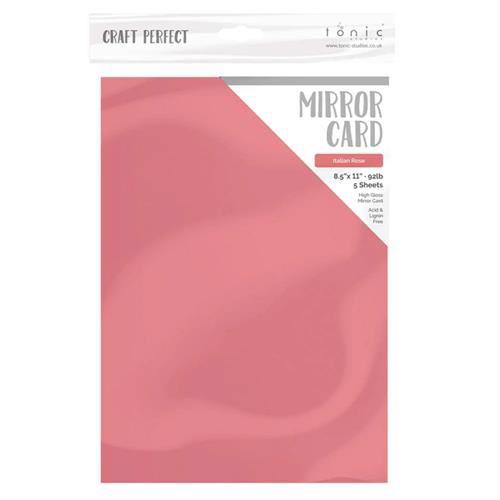Craft Perfect (Tonic) Mirror Card - Italian Rose A4 (5 ark)