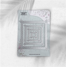 CraftAddictionUK Die - StitchCraft Inverted Scallop Frames / Square