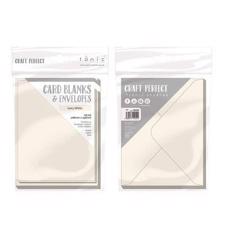 Craft Perfect (Tonic) Card & Envelope Pack - Ivory White (US-A2)