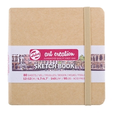 Talens Art Creations Sketch Book - Kraft Omslag / 12x12 cm