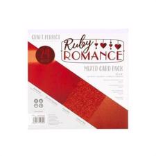 Craft Perfect (Tonic) 6x6" Card Pack - Ruby Romance