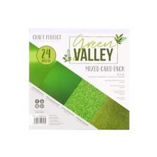 Craft Perfect (Tonic) 6x6" Card Pack - Green Valley