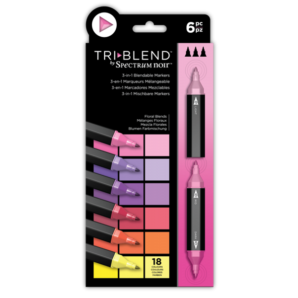Spectrum Noir TriBlend Markers 6 pcs - Floral Blends 