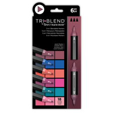 Spectrum Noir TriBlend Markers 6 pcs - Jewel Shades