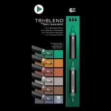 Spectrum Noir TriBlend Markers 6 pcs - Woodland Shades