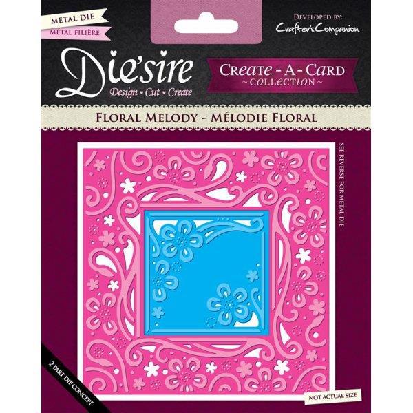 Die\'Sire Create a Card - Square / Floral Melody