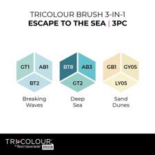 Spectrum Noir TriColour Brush - Escape to the Sea (3 stk.) 
