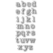 Memory Box Die - Typewriter Lower Alphabet