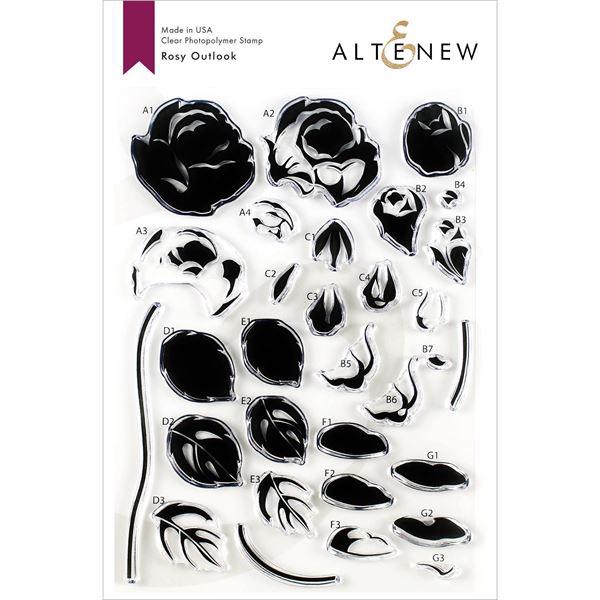 Altenew Clear Stamp Set - Rosy Outlook