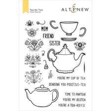 Altenew Clear Stamp Set - Tea for Two