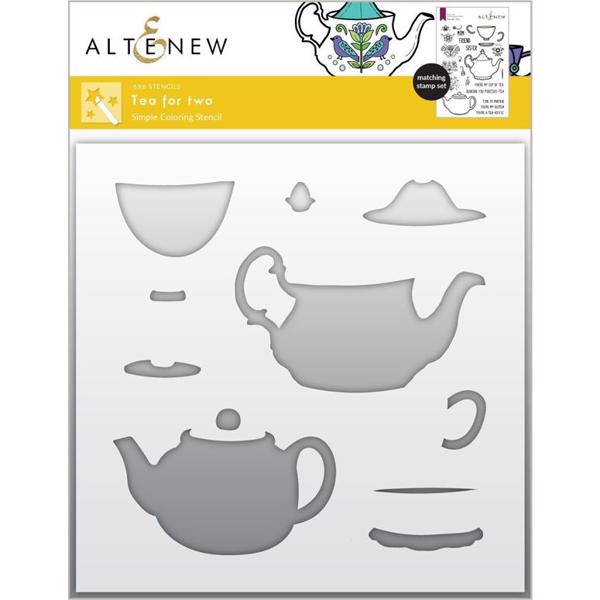 Altenew Stencil 6x6" - Tea for Two