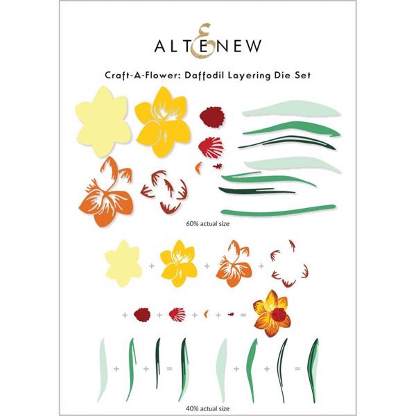 Altenew DIE - Craft-a-Flower (3D Layering Set): Daffodil