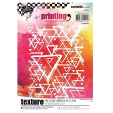 Carabelle Studio Art Printing RubberTexture Plate - A6 / Triangles