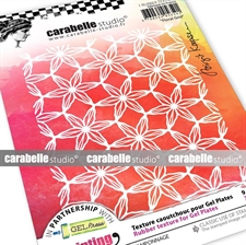Carabelle Studio Art Printing RubberTexture Plate - A6 / Floral Grid