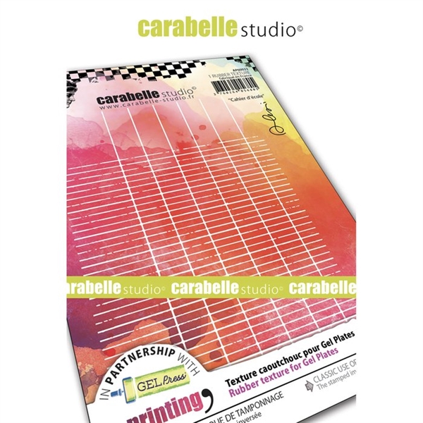 Carabelle Studio Art Printing RubberTexture Plate - A6 / Cahier d\'école