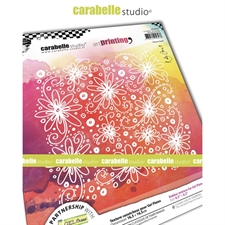 Carabelle Studio Art Printing RubberTexture Plate - Square / Flower Field