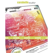 Carabelle Studio Art Printing RubberTexture Plate - Square / Postcard