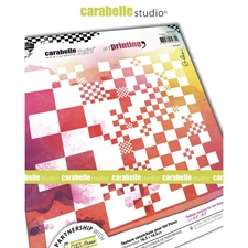 Carabelle Studio Art Printing RubberTexture Plate - Square / Damier