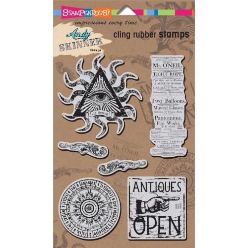 Stampendous Cling Stamp Set - Andy Skinner / Curiosity