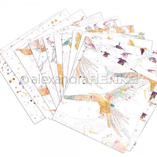 Alexandra Renke Design Paper 6x6" - Paradise Birds
