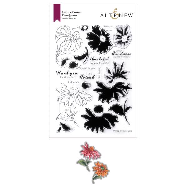 Altenew Stamp & Die Set - Build-a-Flower: Coneflower Layering (bundle)
