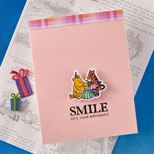 Simple Stories Stamps & Spellbinders Dies - Say Cheese Classic Pooh Birthday / Make a Wish!