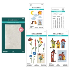 Spellbinders Dies - Whimsical Village / I Want it All BUNDLE (5 dele)