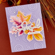 Spellbinders BetterPress Plate & Die Set - Autumn Leaves