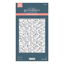 Spellbinders BetterPress Plate - Script Text