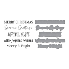 Spellbinders BetterPress Plate & Die set - Merry Messages