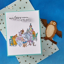 Spellbinders BetterPress Plate - Pooh Birthday / Celebrating Moments